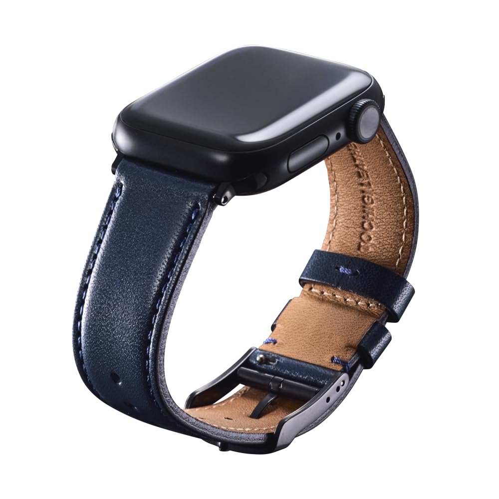 [Knot THE STRAP] Tochigi Leather Band for Apple Watch 38mm/40mm/41mm/42mm/44mm/45mm/46mm/49mm Series 11/10/9/8/7/6/5/4/3/2/1/SE 3/2/1/Ultra 3/2/1/Made in Japan, Men's, Women's, Leather Belt, Genuine :