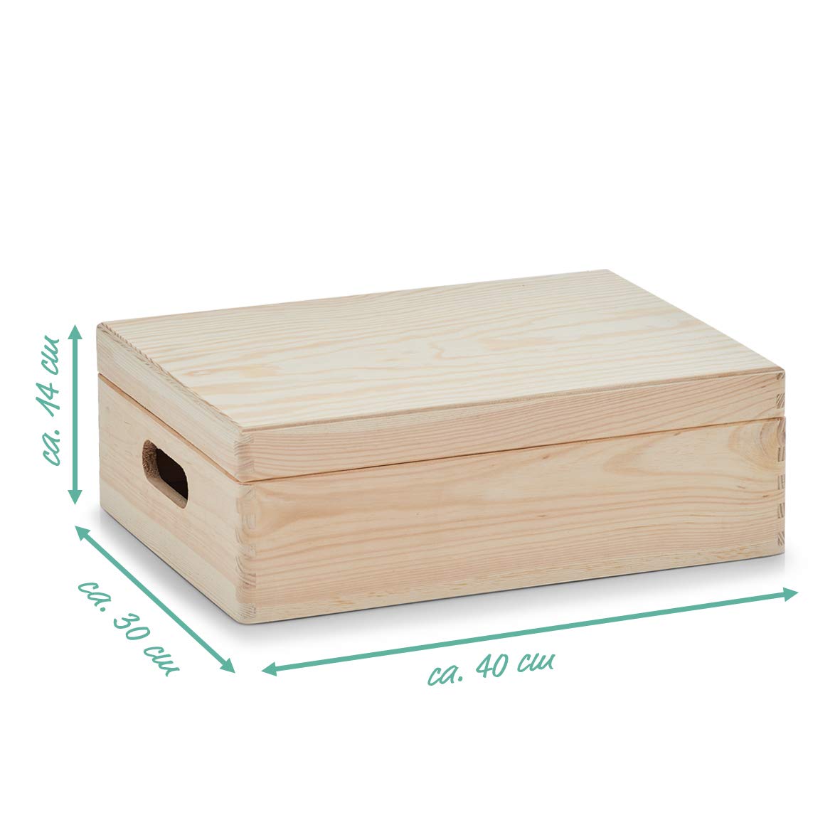 Zeller 13151 Scatola Multiuso, Legno, Beige, 40x30x14 cm