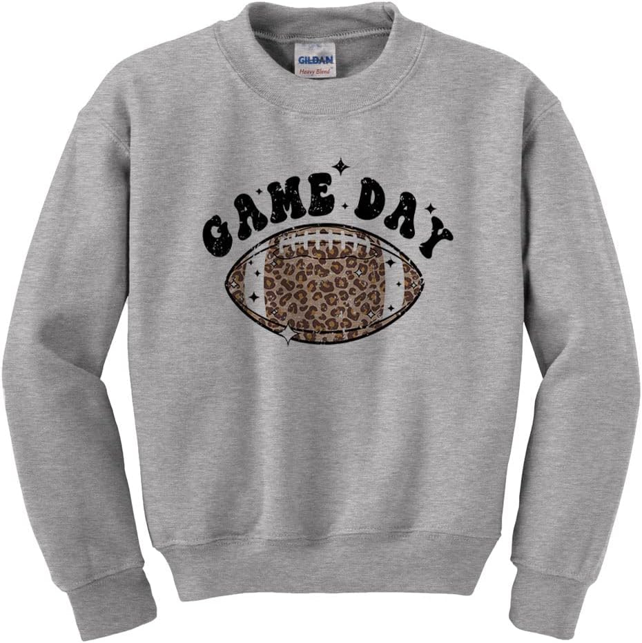 Leopard Football Game Day Kids Sweatshirt Youth