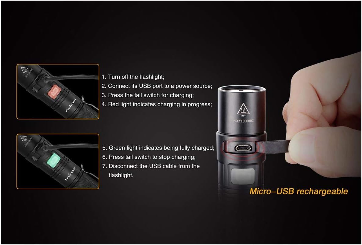 Fenix UC35 Charging Instructions