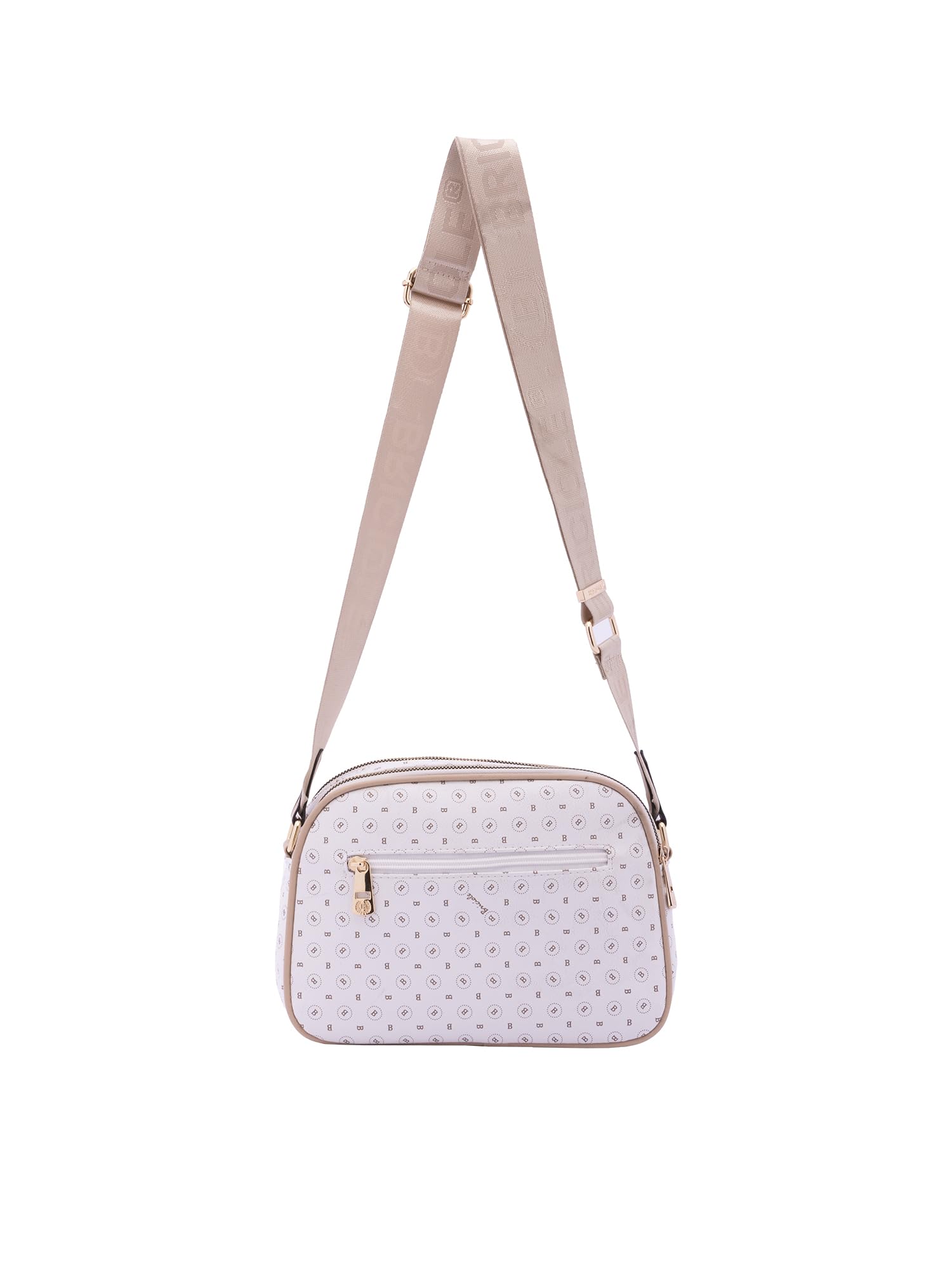 Bolso Bandolera Mujer Ecopiel con Cremallera - Negro y Marrón