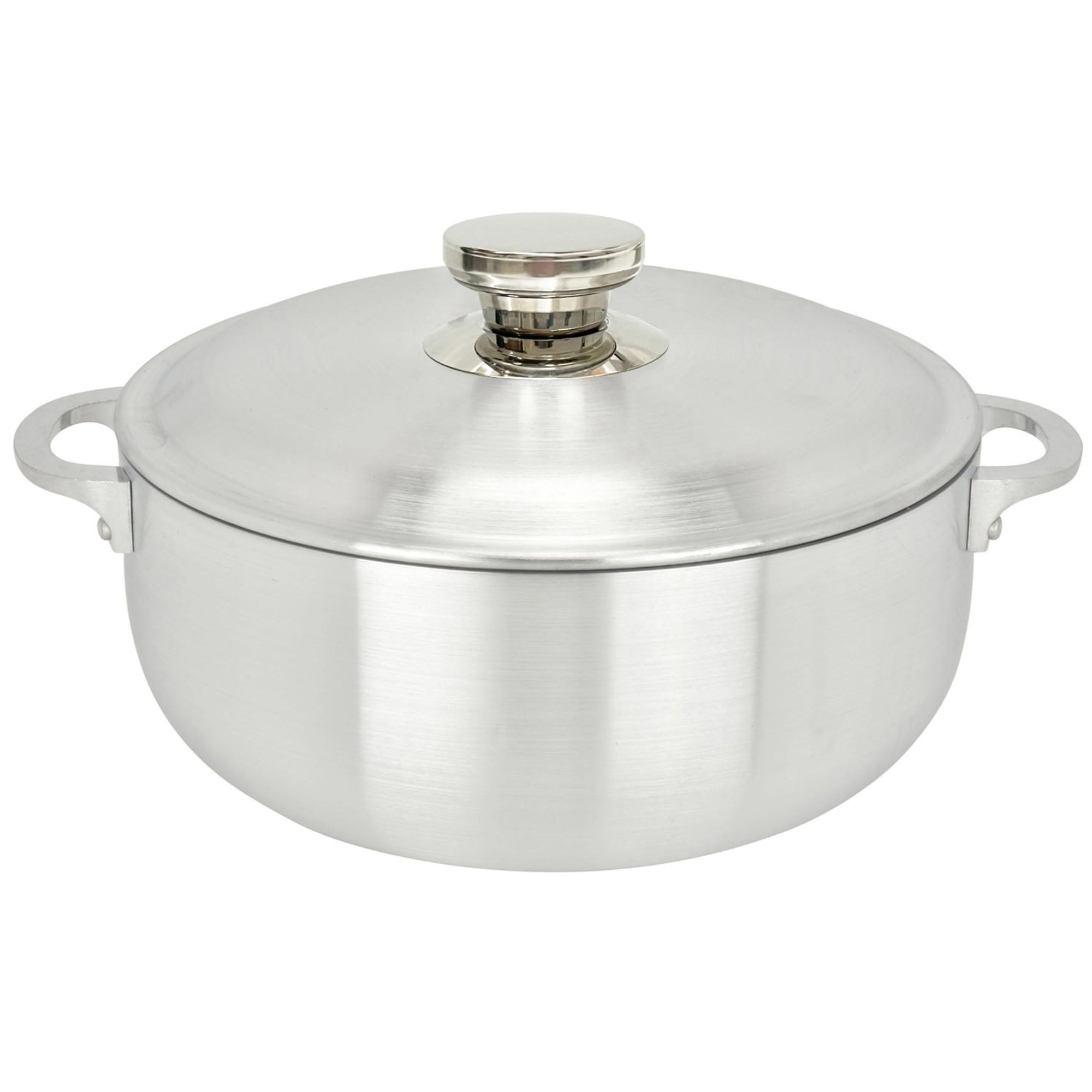 ALUMINUM CALDERO STOCK POT by Chef Pro, Durable Aluminum, Superior Cooking Performance for Even Heat Distribution, Perfect For Serving Large/Small