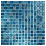 Blue Copper Glass Tile Blend 3/4