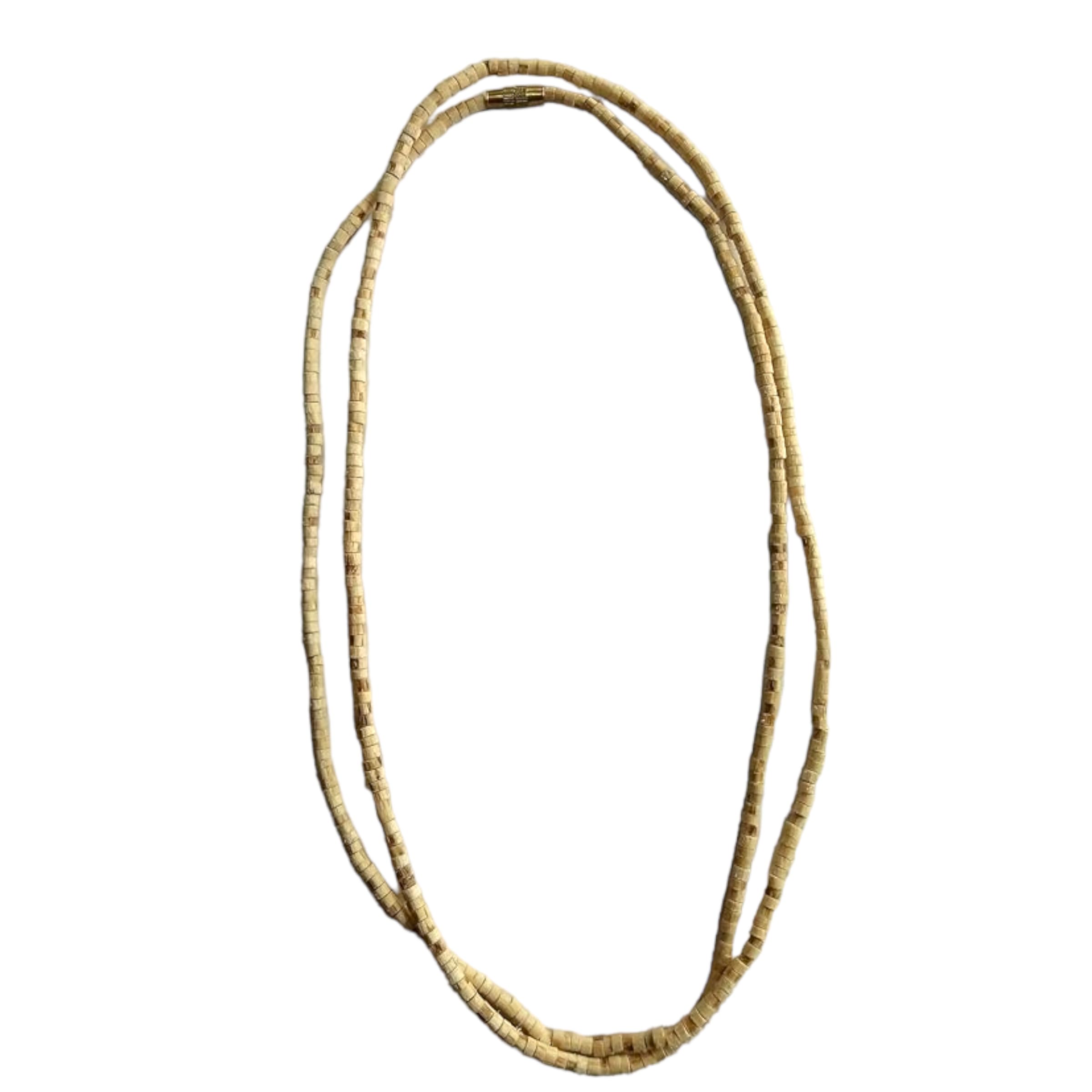 Dev Samagri Handmade Original Neck Tulsi Beads Kanthi Mala || Spritual Wooden Mala for Men & Women (1 Round)-image-7