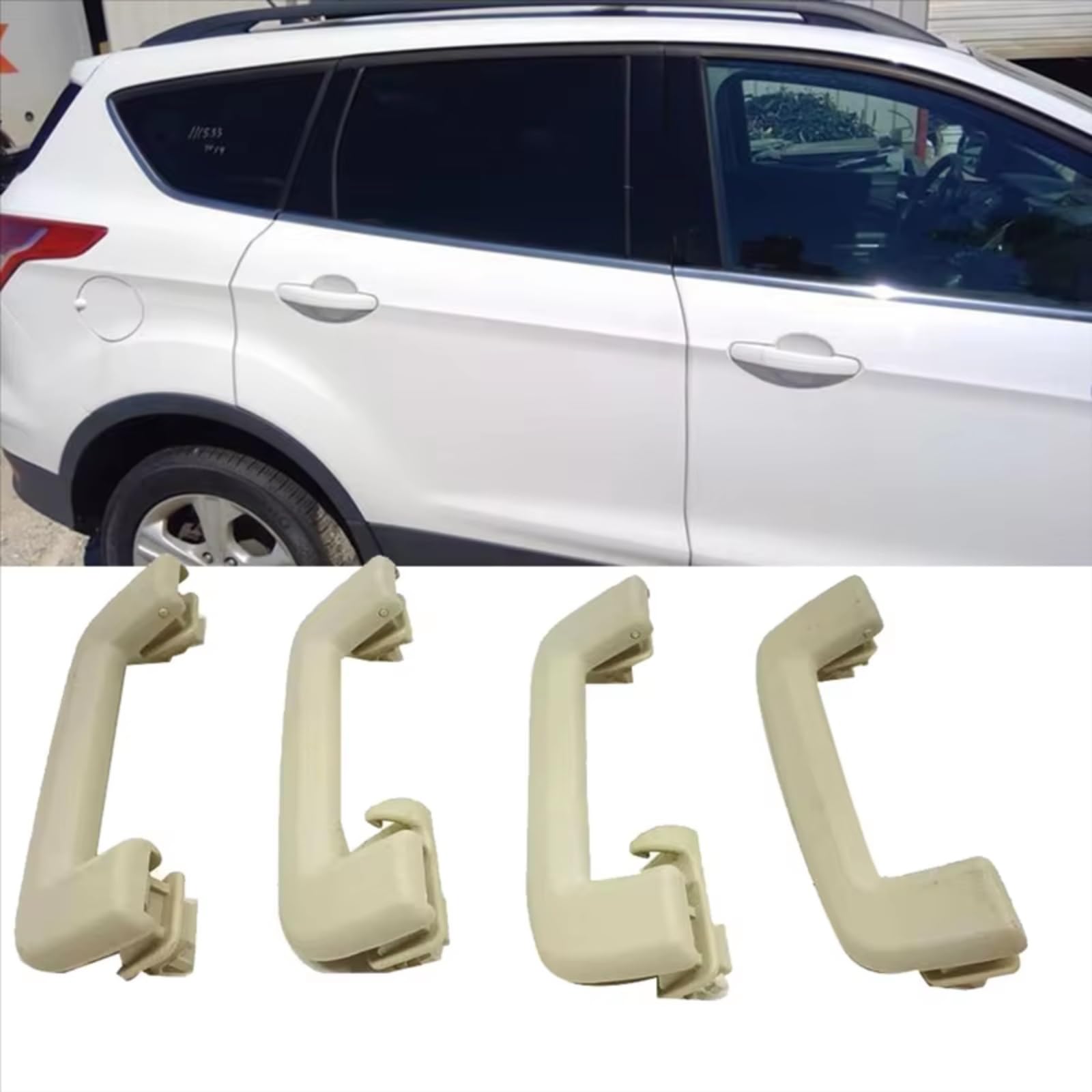 Generico Maniglia Trazione Tetto Compatibile con Ford per Escape per Kuga 2013-2019 4 Pezzi Auto all'Interno Accessori di Ricambio per Presa Ausiliaria CJ5Z7831406AA