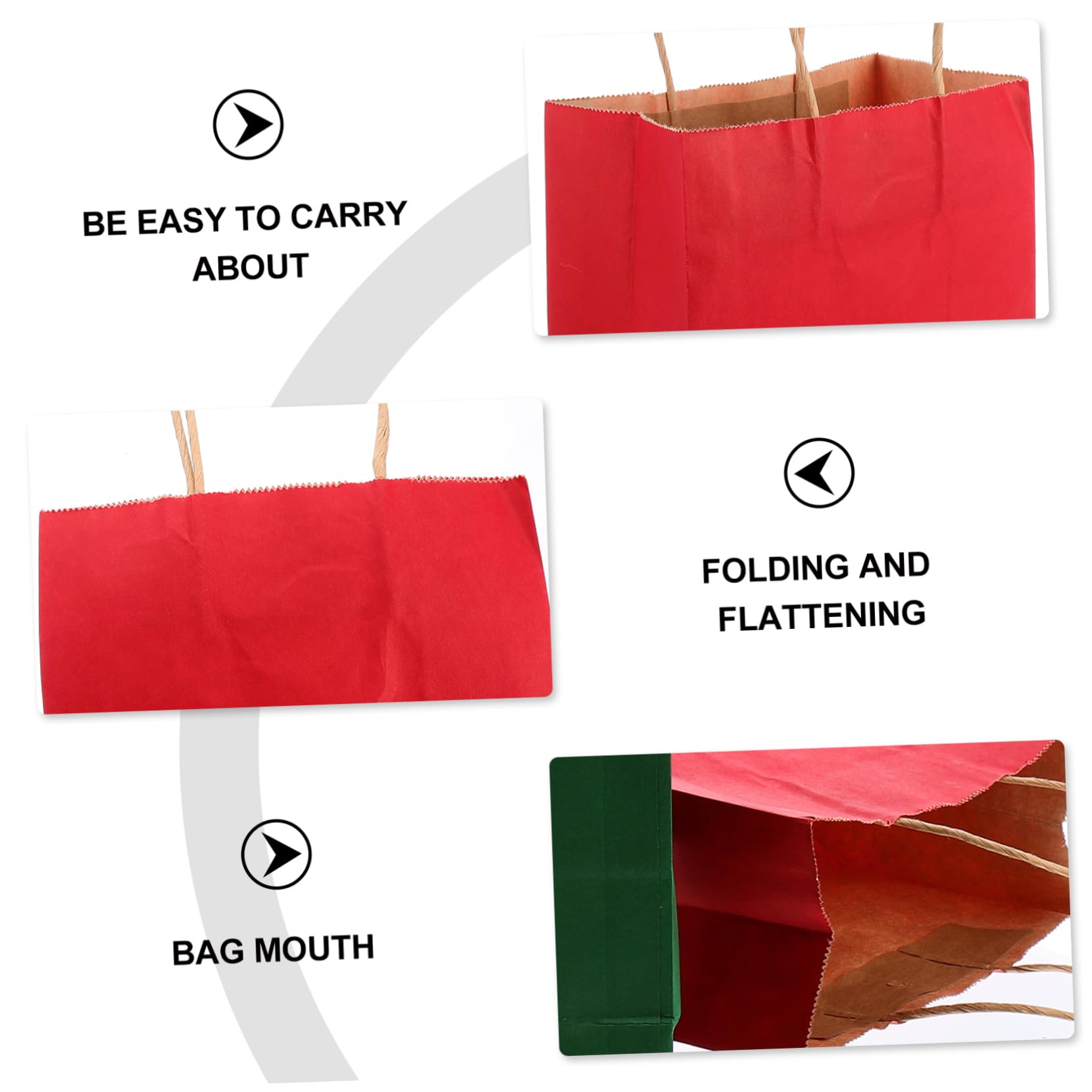 Gatuida 24stücke Quadratische Weihnachtspapiertüten aus Kraftpapier Formstabil ohne Logo als Geschenktüte Süßigkeitentüte oder Partytüte für Weihnachtsfeiern und Feste