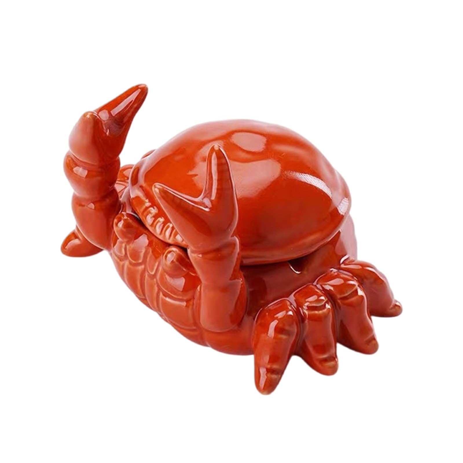 WEILWH Creative Ashtray Ceramic Round with Lid Ashes Holder for Unique Home or Decoration with NonSlip Base