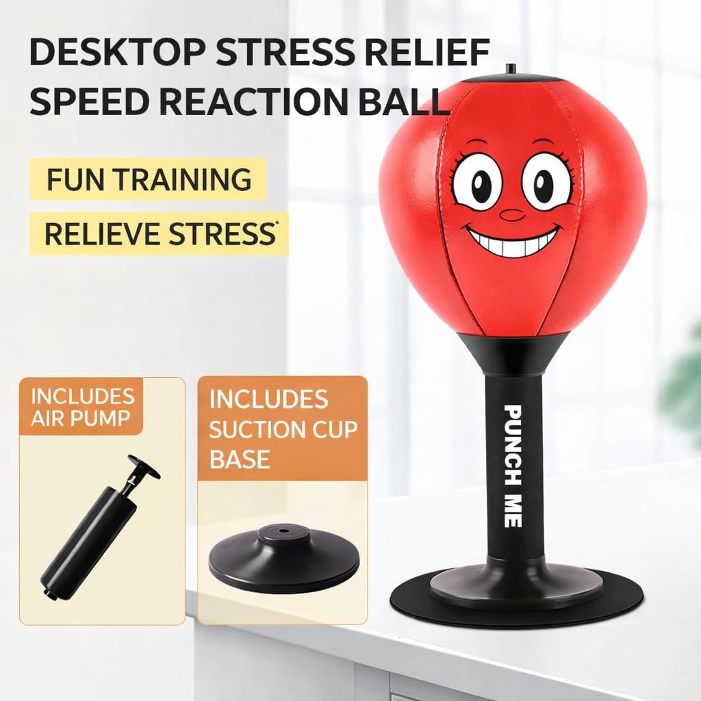 The Lux Brand's Desktop Fun Punch, Punch for fun Rage Bag, Punch Ball, Speed Ball, Desktop Punch Bag, Speed Bag Boxing, Punching Ball, Rage Bag, Top punch Bag, Window Punch bag