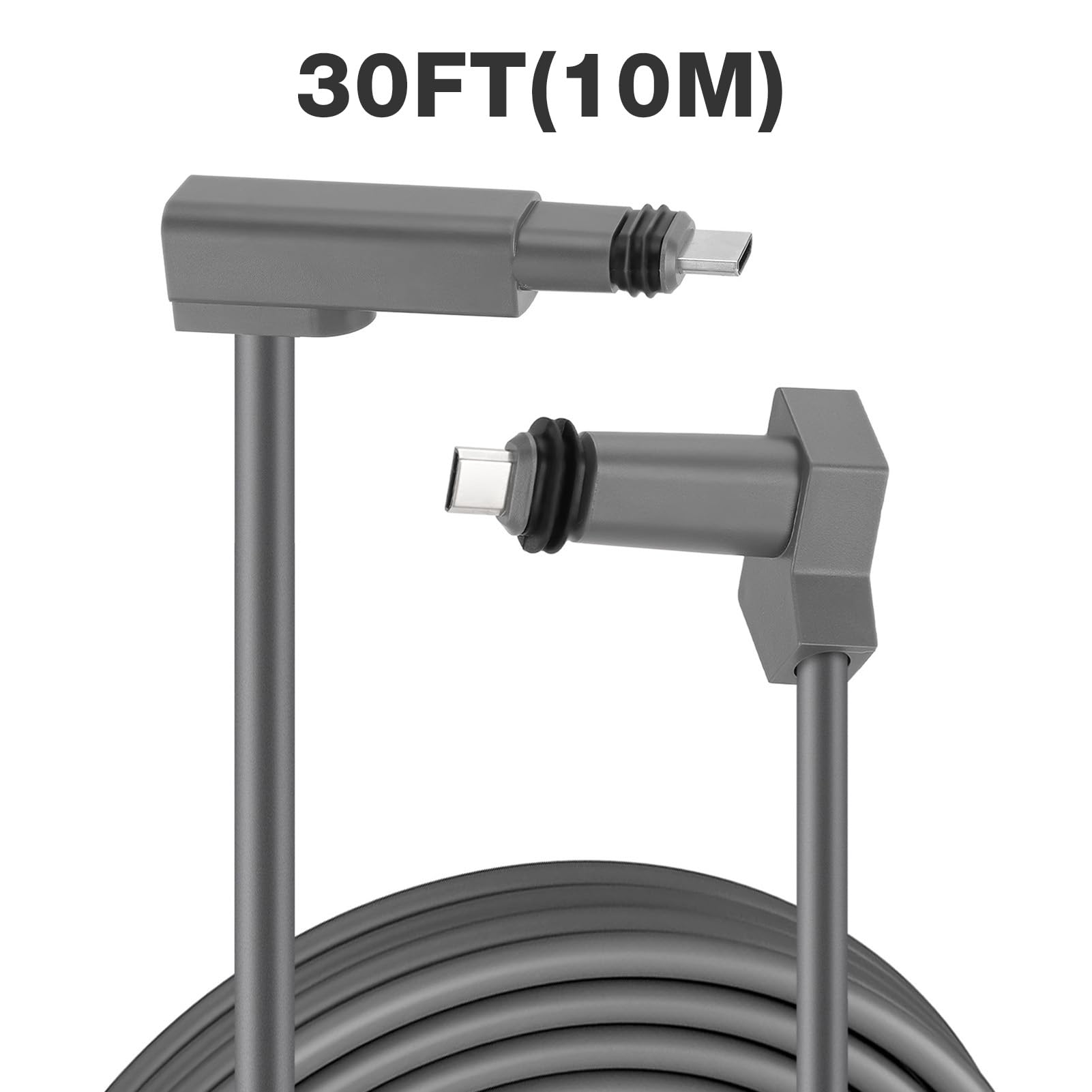 Cavo Ethernet Satellitare Rettangolare da 1200 Mbps Sostitutivo per Gen2 V2, Impermeabile IP68, Plug and Play per un Trasferimento Rapido dei Dati, Design Grigio per Tutte le Condizioni (30