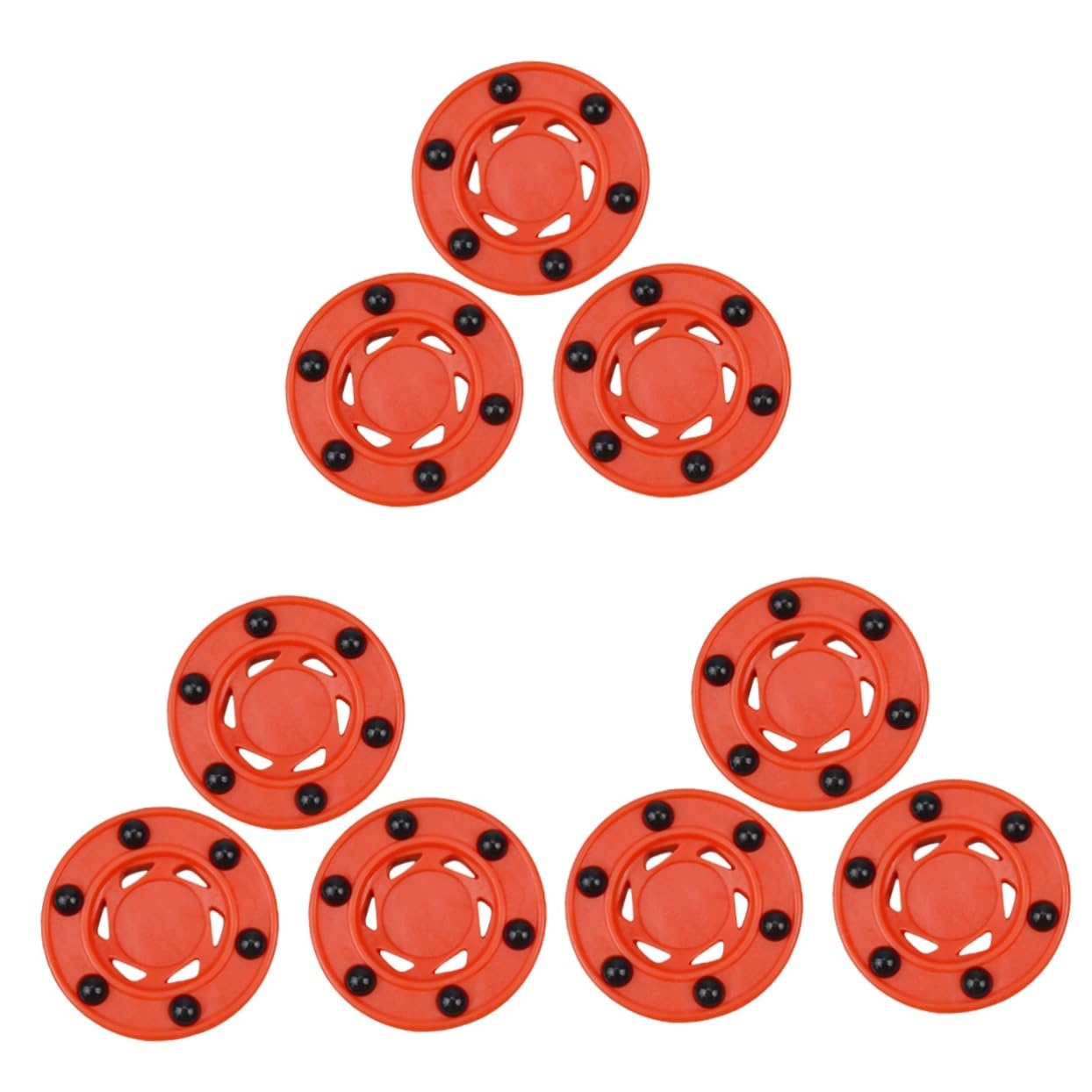 Rollschuhlaufen Straßenhockey Puck Inline Hockey Rollhockey-trainingsball Rollhockeybälle Inline-Hockey-Puck Üben Straßenhockeyball Hockey-Puck-Walze Nylon Rot