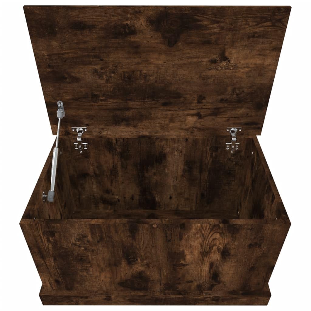 vidaXL Truhe Räuchereiche 70x40x38 cm Holzwerkstoff