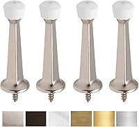 Vista 24 de Liberty Tope de puerta Premium de metal sólido rígido cepillado de 3 pulgadas (latón antiguo, 1 paquete)