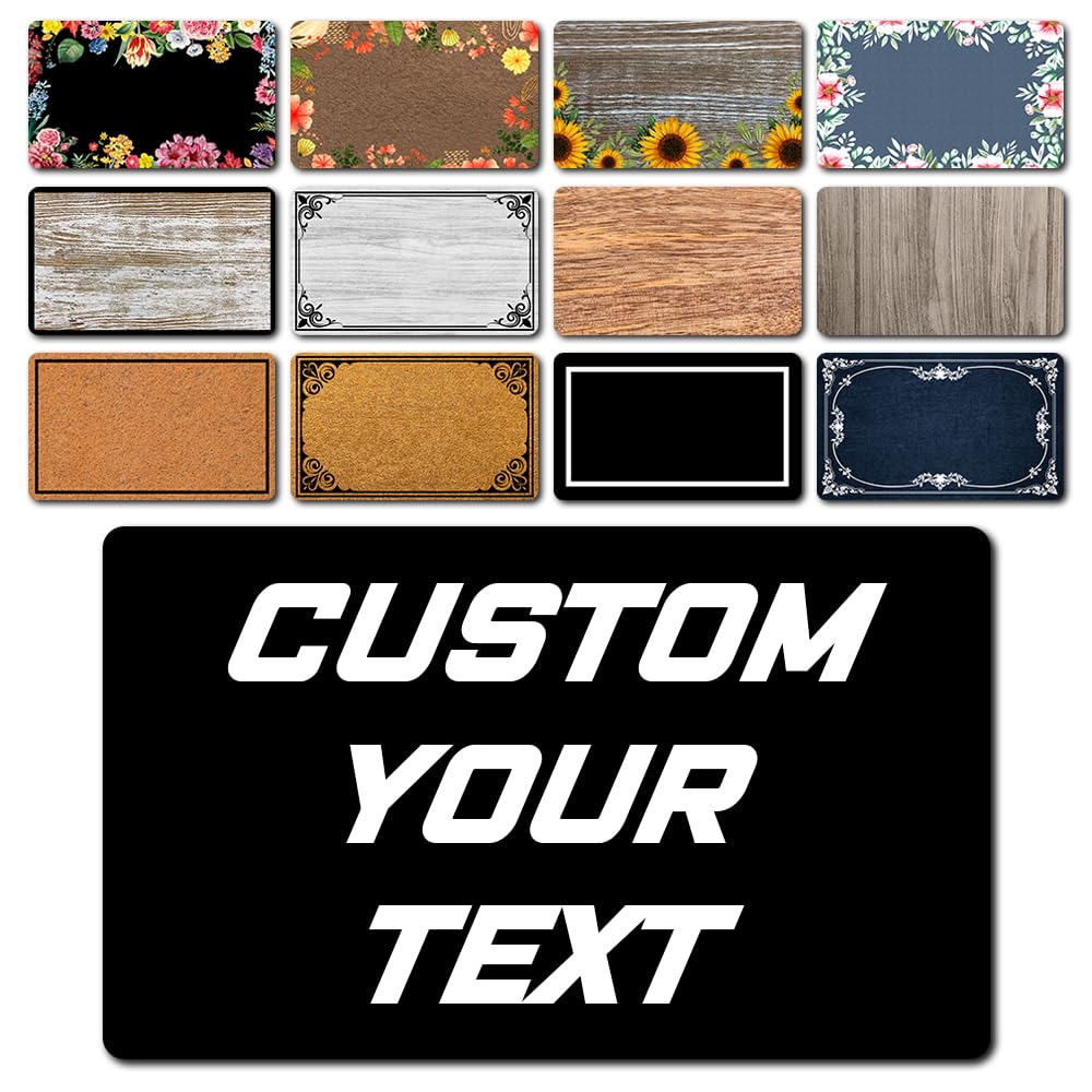 Custom Personalized Doormat Funny Welcome Home Door Mat Decorations Door Mats Front Door Floor Door Mats Non-Slip Bottom Drying Area Rugs Doormats for