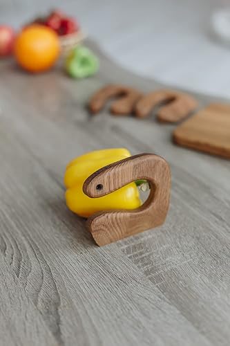 Miniatura 4 de Personalised Wooden Safe Knife for Kids, Kids Utensil Montessori Knife, Vegetable and Fruit Chopper