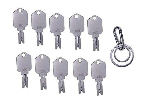 Miniatura 3 de JEENDA (10) Llave de carretilla elevadora para Clark Yale Hyster Komatsu Gradall Gehl Crown New Holland Caterpillar JLG Daewoo y más 166 6T-2663