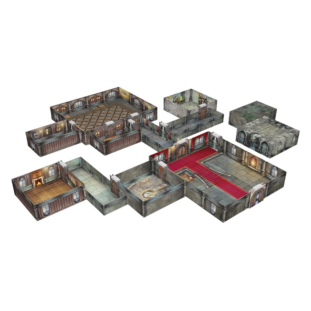 Gale Force Nine Battlefront Miniatures | Tenfold Dungeon - Ravenhold Castle | Accesorio De Terreno 3D Inmersivo para rol y Juegos de Mesa | A Partir de 14 Años