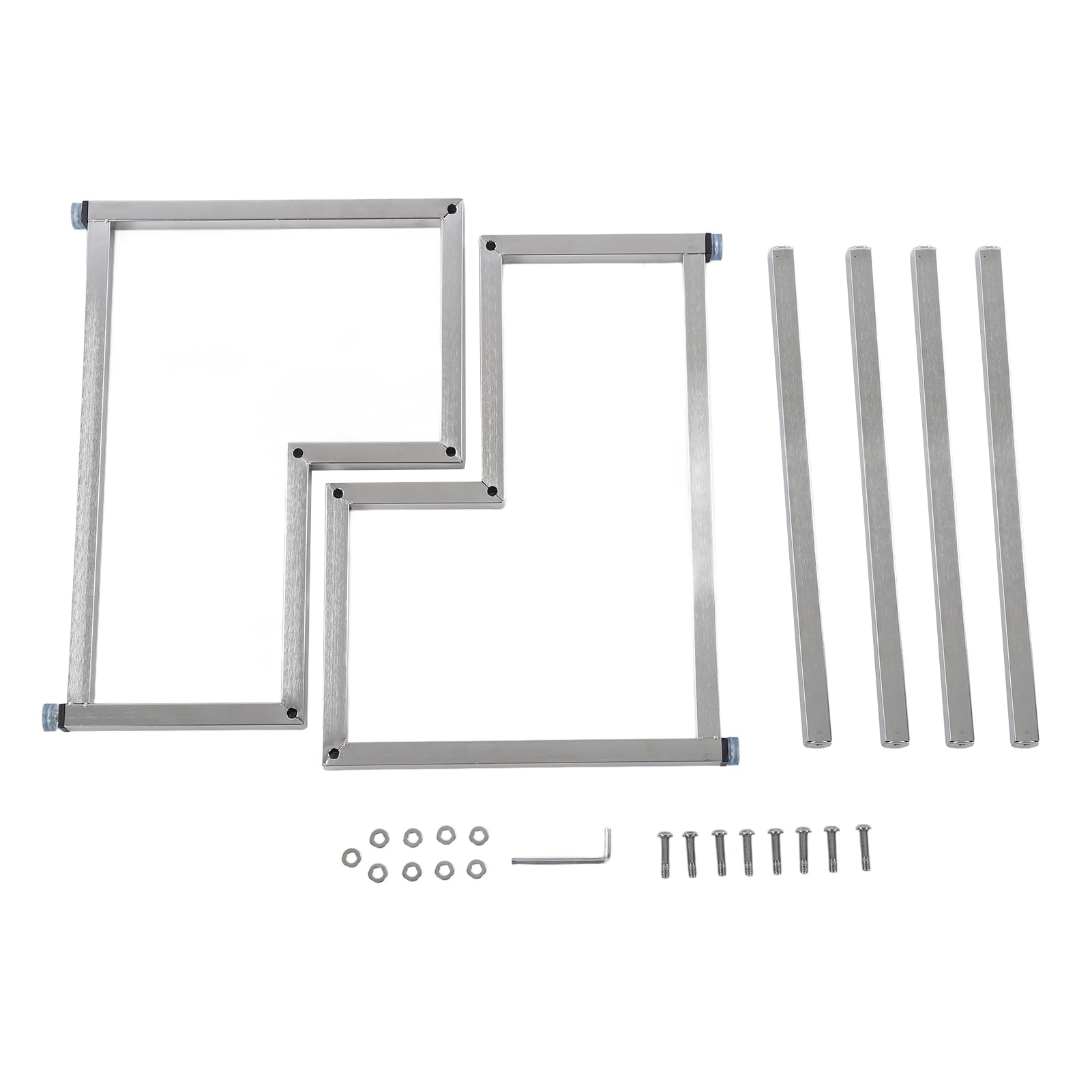 Rejilla telescópica para dispensador de condimentos, soporte para mermelada de acero inoxidable de doble capa con 8 ollas y lavabo de 1,6 L para restaurante buffet, tienda de té (1. Lavabo SHL 8ps)