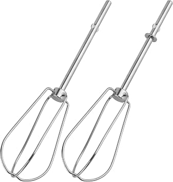 Hand Mixer Beaters Replaces for KitchenAid hand blender W10490648, KHM2B, KHM5, AP5644233, PS4082859 Attachments 2-Pack