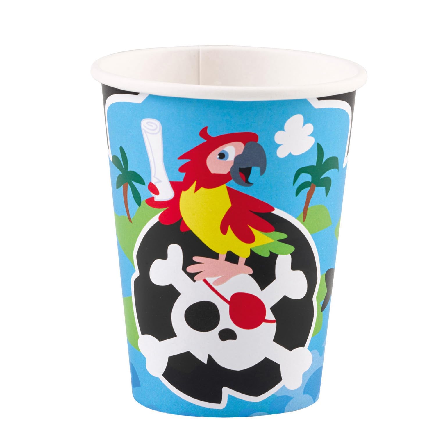 Amscan 9902120-66 8 Assiettes Rondes Pirate Papier 23 Cm