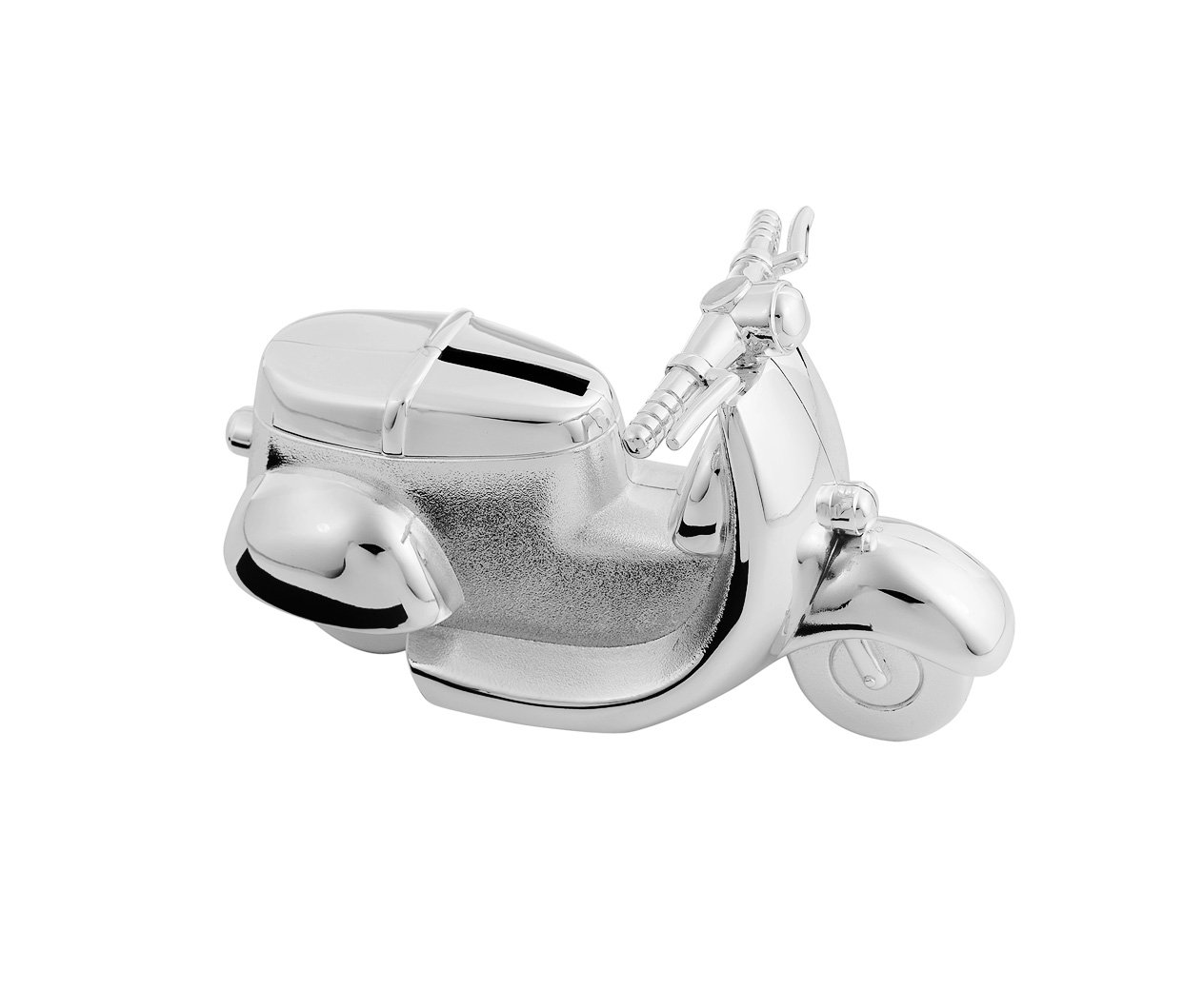 EDZARD Piggy Bank in Vespa Design Silver-Plated, Height 10 CM