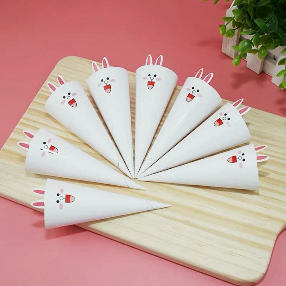 Eistütenhalter-Abdeckung, weiße Kegel, Papierhülle, Becher für Hochzeit, Geburtstag, Party, Zubehör, 1000 Stück