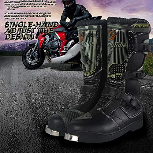 Jryⓡ Motorbike Boots - Motorbike Shoes New Motorcycle Racing Rider Shoes Waterproof Touring For Men Boys With Crash Protection Function #TOP4