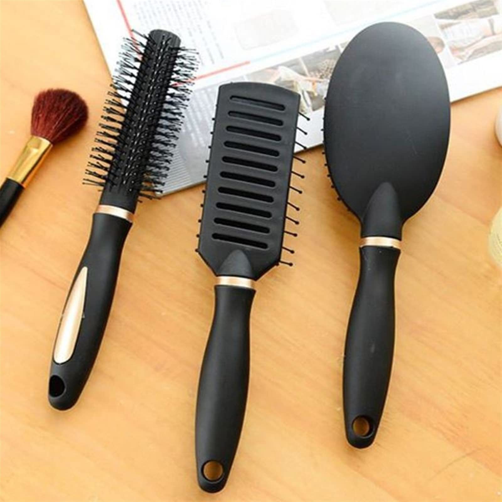 DieffematicSZ Grzebień Air Cushion Comb, Plastic Comb, Scalp Massage, Air Bag Comb, Curly Hair Comb, Rib Comb (Color : A)