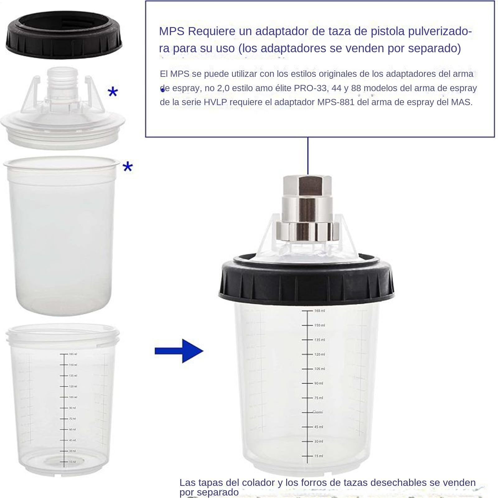 Vasos De Mezcla De Pintura Para Automóviles Vasos De Mezcla De Pintura Con | Utensilios Multiusos Compactos para Manualidades Reparaciones Modificación de Muebles y Modelos