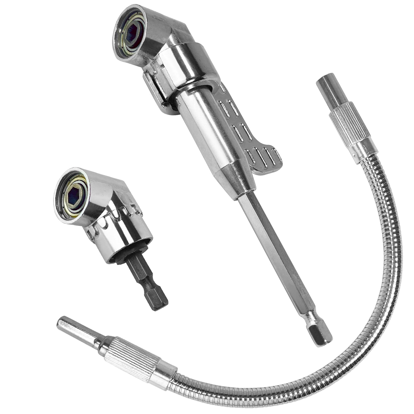 Guyuyii Flexible Drill Bit Extension & 105 Degree Right Angle Drill Bit Holder Set – For DIY, Technicians and Homeowners, Ideal for Appliance Repair,