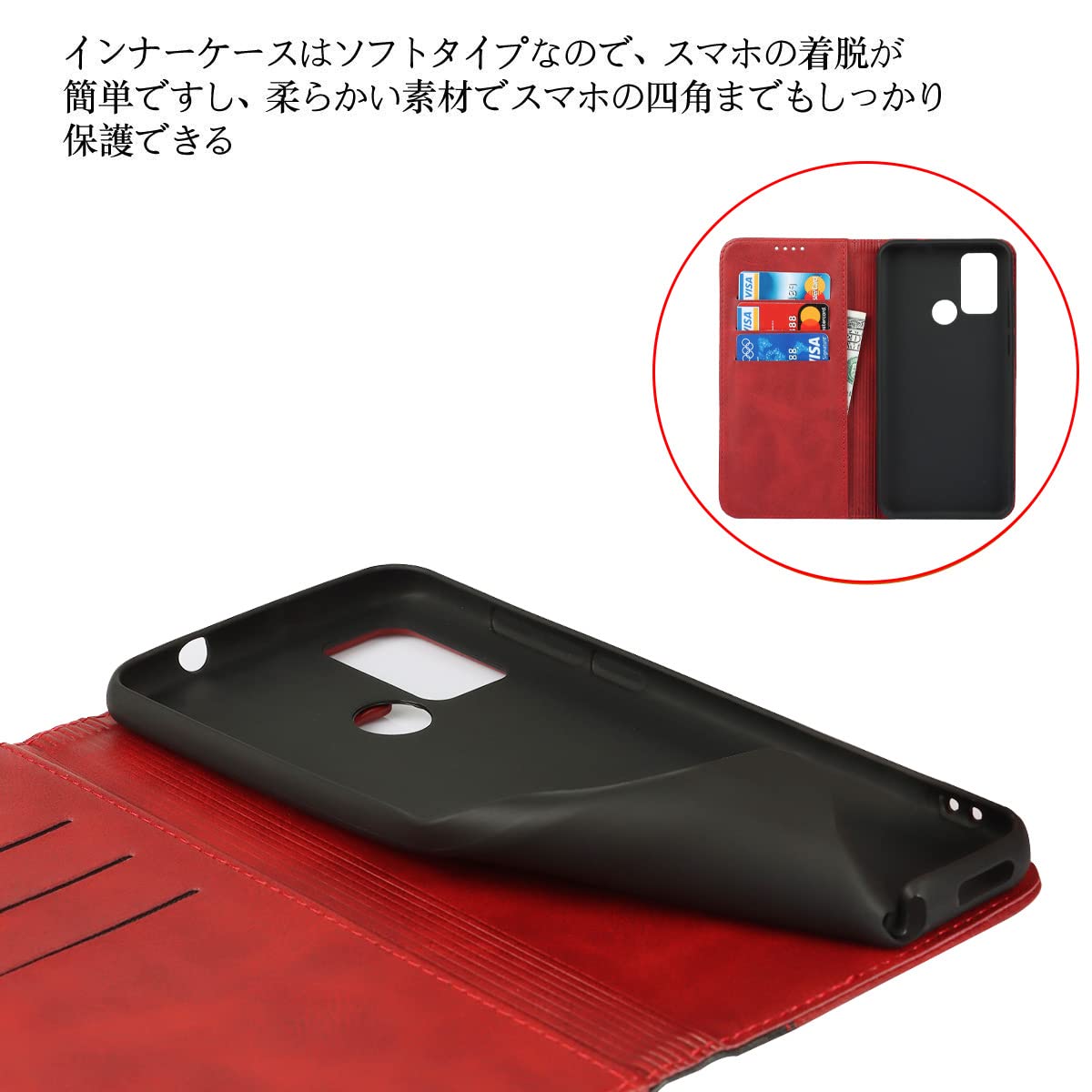 Amazon.co.jp: Oppo Reno5 A ケース 手帳型 Reno5A ケース ネノ 5A SIM