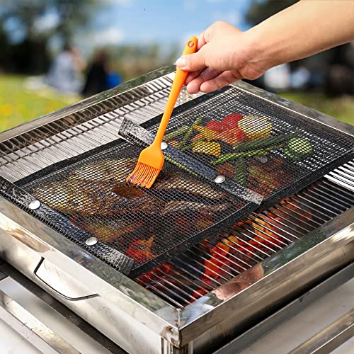 3 bolsas de malla para parrilla reutilizables antideslizantes miniatura 5