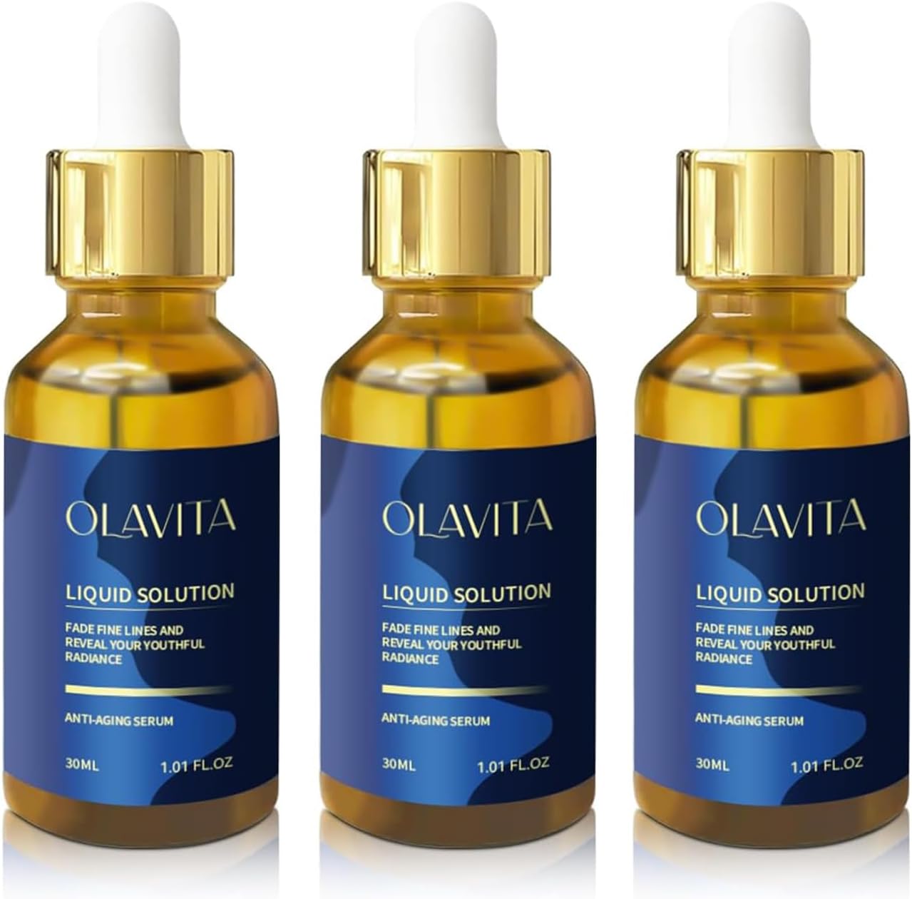 Face Serum,Olavita liquid solution anti aging serum,Anti-Aging Firming Facial, Diminishes Fine Lines & Wrinkles for All Skin Types(3PCS) Face Serum,Olavita liquid solution anti aging serum,Anti-Aging Firming Facial, Diminishes Fine Lines & Wrinkles for All Skin Types(3PCS)