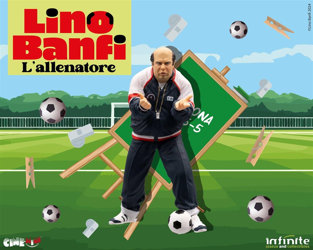 LINO BANFI - L'allenatore Oronzo Cana' - Scena Film L'allenatore nel pallone - Statua Figura da Collezione in PVC - altezza 10cm