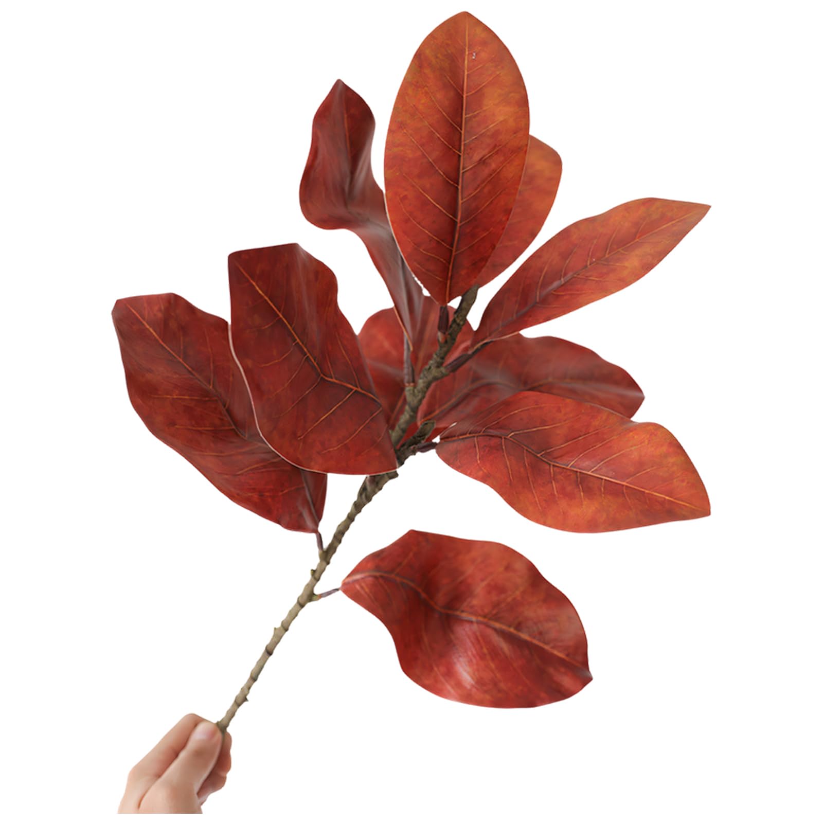Kaeltsyn Artificial Magnolia Flowers Branch for Festival Decoration Wedding Centerpieces Flower Boughs Home Deck Bushes Fraudulent Flowers White Bowl Spores Realistic Fronds Pvc Arrangements
