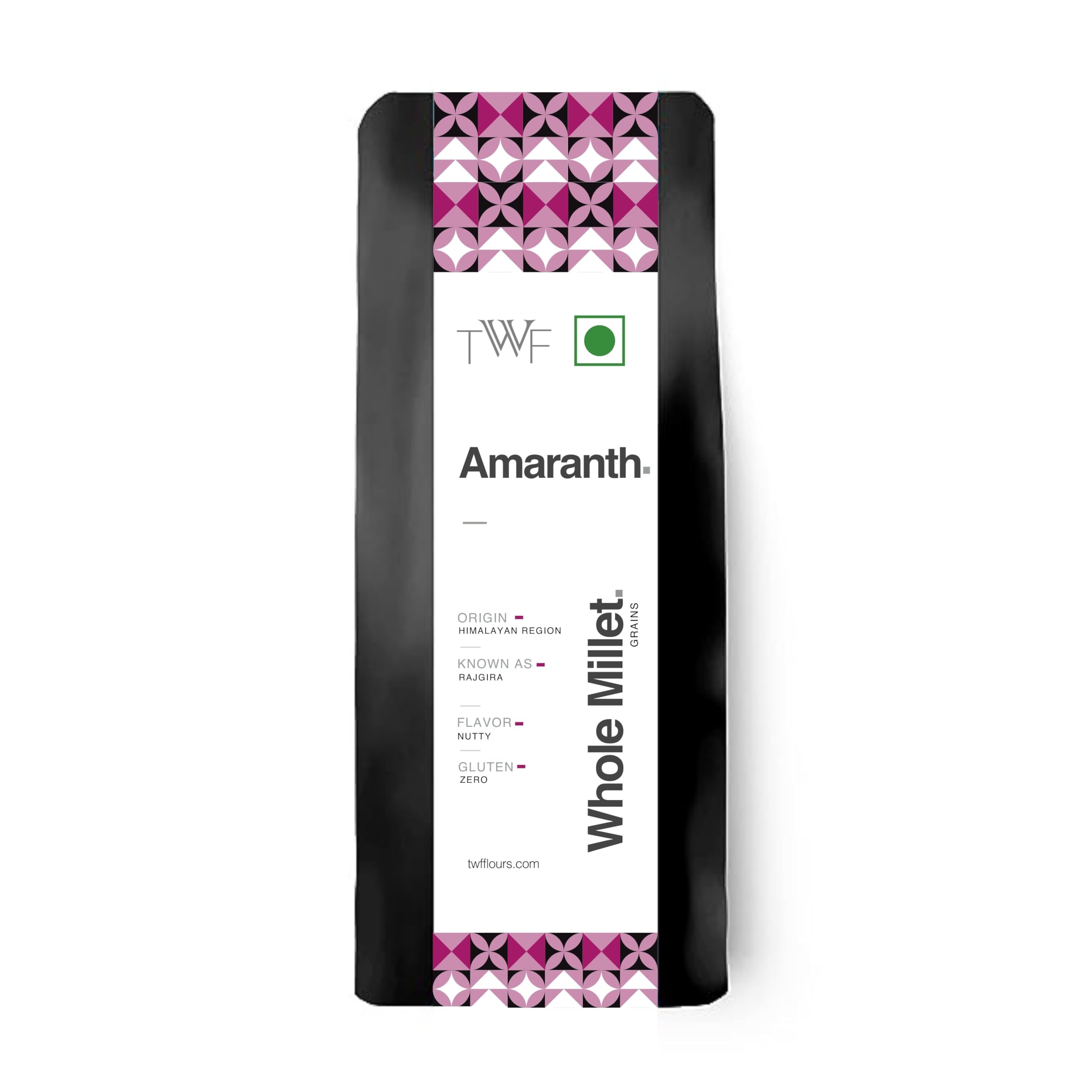 TWF Unpolished Amaranth Whole Millet | Rajgira Millet | Hulled | Naturally Gluten-Free | Nutrient-Rich Supergrain (500g)