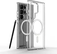 [GL CASES] Capa S24 Ultra Capinha Samsung S24 Ultra Compatível Com Magsafe Anti-Amarelamento De Silicone Premium Com Bordas Elevadas Para Câmera E Tela Com Indução Magnética