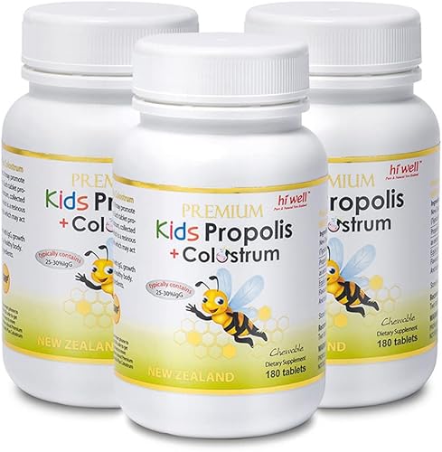 Hi Well Premium Kids Propolis Plus Grass-Fed Calostro 180 Tabletas (paquete de 3) disponible en Yaxa Costa Rica