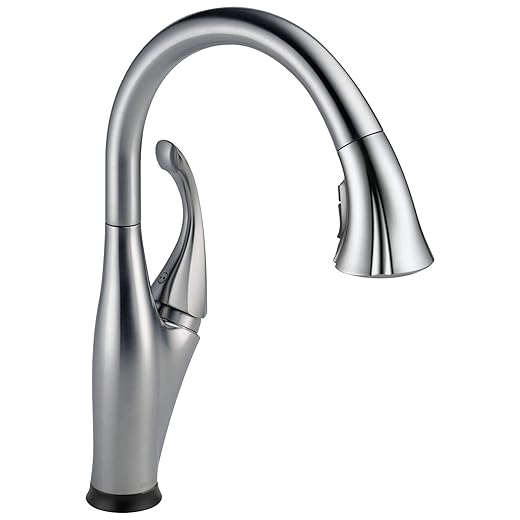 Delta Faucet Addison Single-Handle Touch Kitchen Sink Faucet with Pull Down Sprayer, Soap Dispenser, Touch2O Technology and Magnetic Docking Spray Head, Chrome 9192T-SD-DST