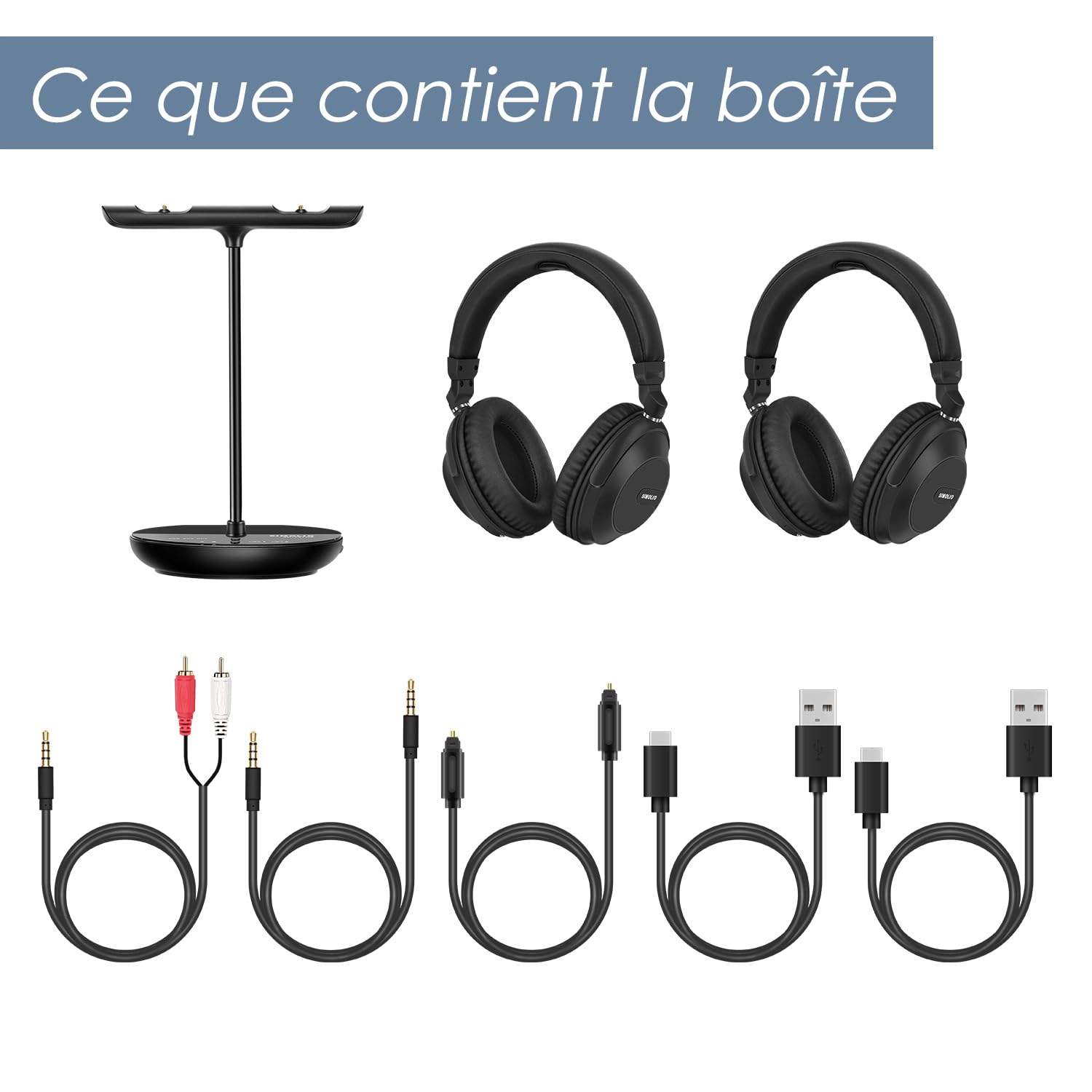 SIMOLIO Casque TV sans Fil