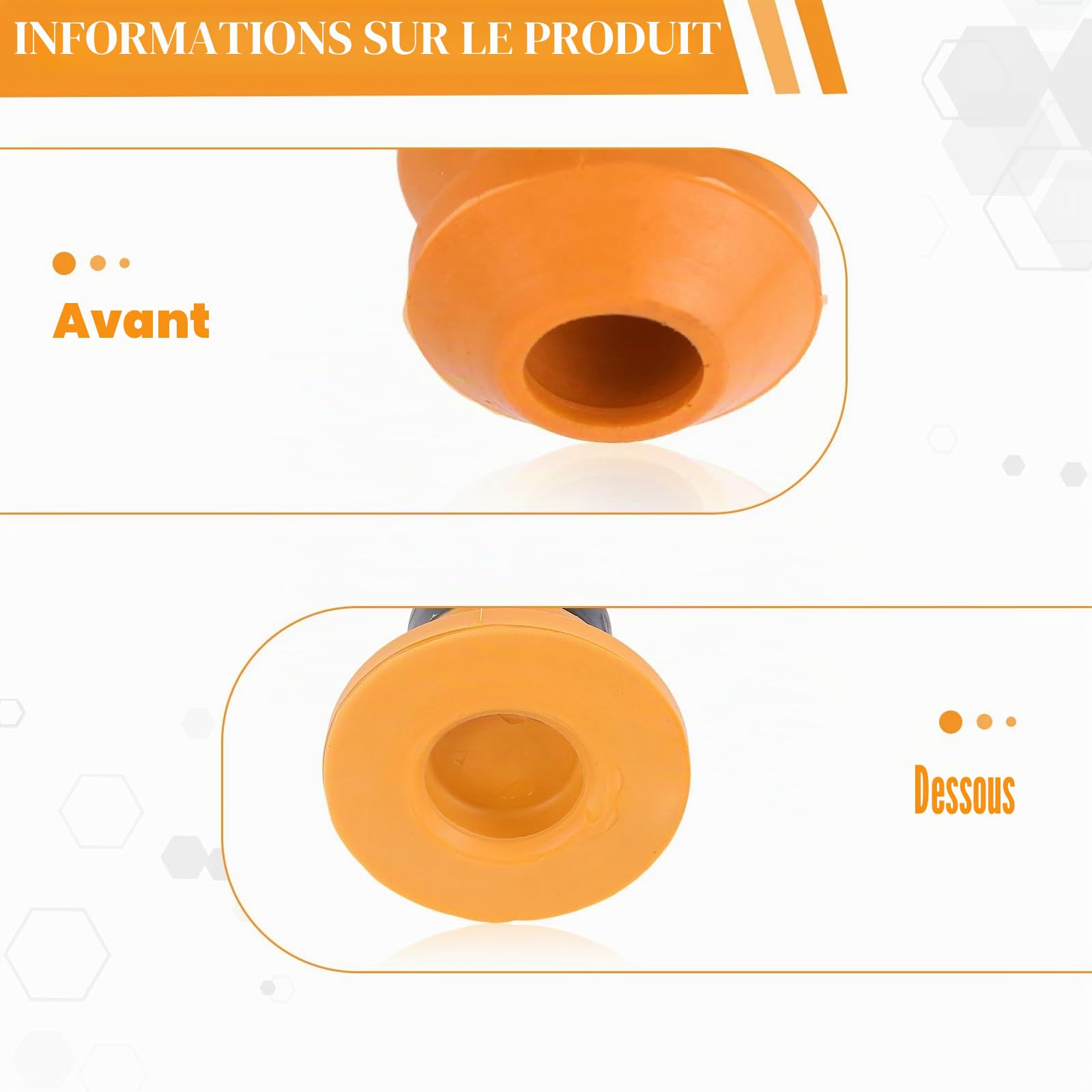 2 x Butée de Suspension Arrière, pour Citroën C4 Picasso/Grand Picasso 2006-2013 Citroën Berlingo (B9) 2008-2018 Peugeot 5008 2009-2017 Ressorts d'arrêt de Suspension Arrière en Caoutchouc