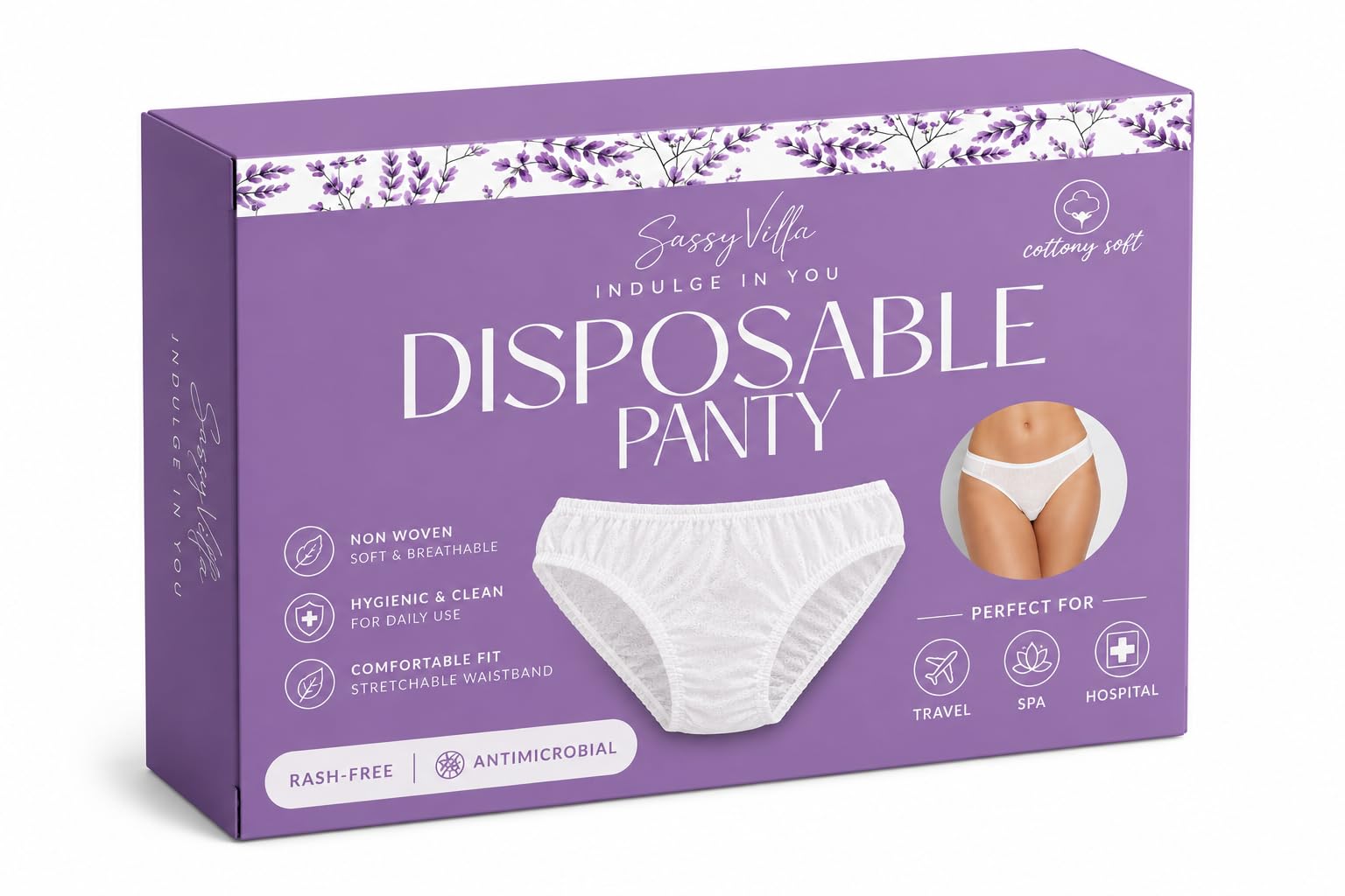 sassyvilla Disposable Panties for Women Travel Maternity Period Spa Saloon Innerwear use and Throw Panty Disposable Panty After delivery-picture-32