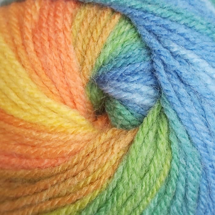 Aurora DK 100g - James C Brett - Multicoloured Ombre Effect Wool Yarn for Knitting and Crochet Double Knit (AU 12)