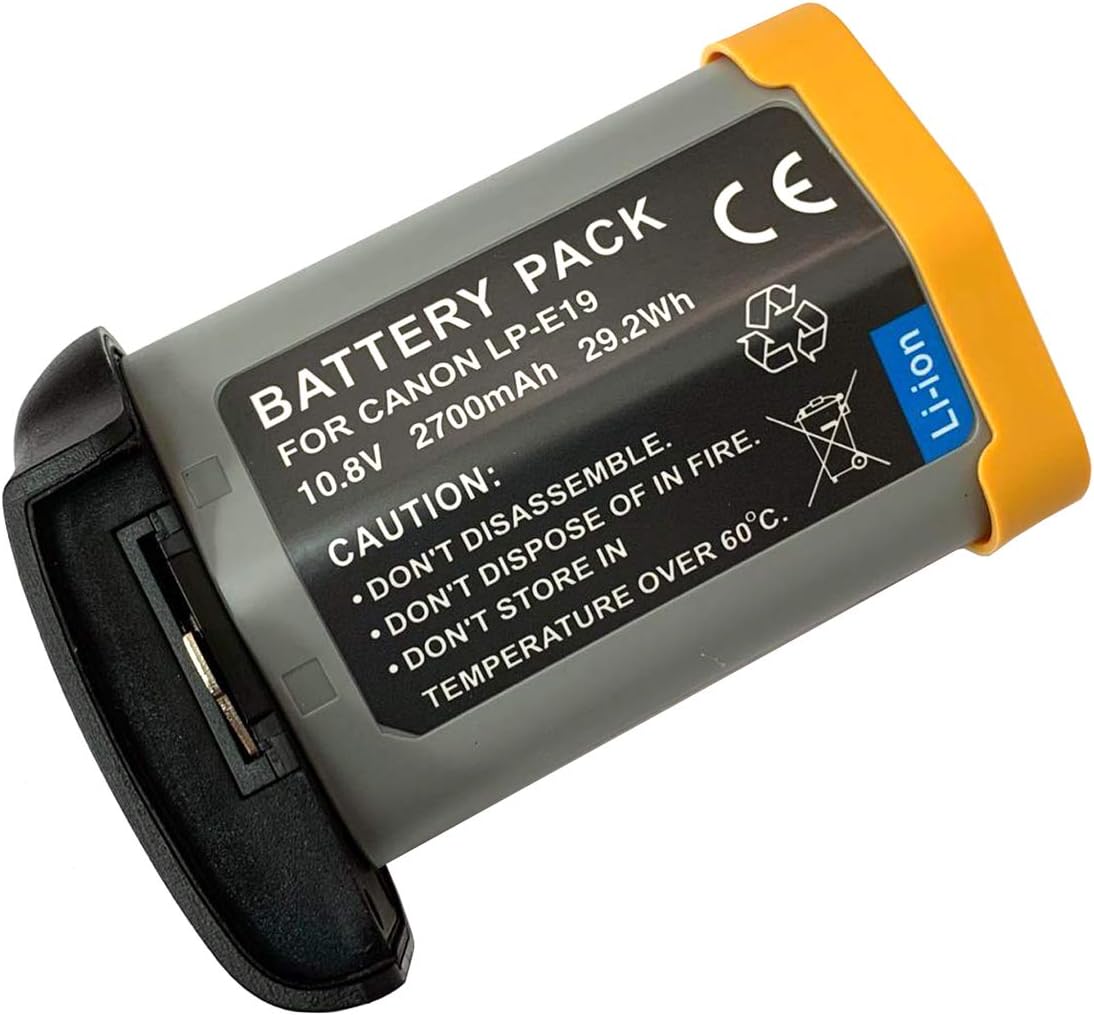 Mondpalast - Replacement Battery LP-E19 LPE19 compatible with CANON EOS 1DX Mark II Mark 2 1DX2