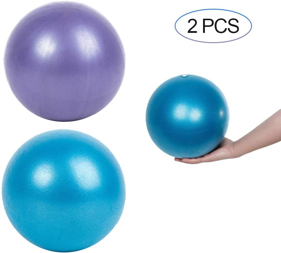 Exclusive Discount 80% Offer 2 Pack 9 Inch Pilates Ball, Small Exercise Ball with Inflatable Pipette for Stability, Barre, Pilates, Yoga, Core Training and Physical Therapy. Bender Balls