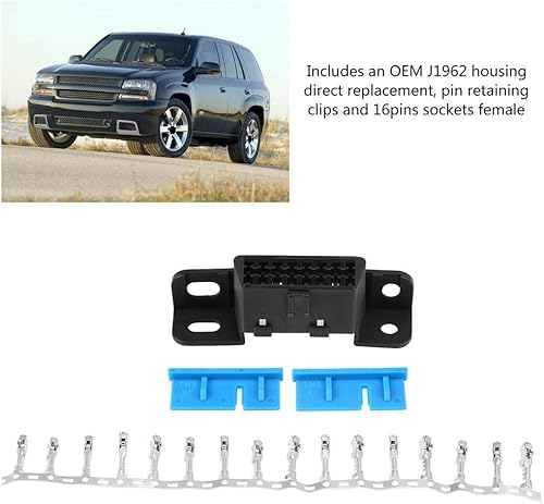 Miniatura 3 de KIMISS OBD2 II 16Pin Conector hembra J1962 OBDII Cable Car Auto Adaptador Plug Shell Kit para GM J1962
