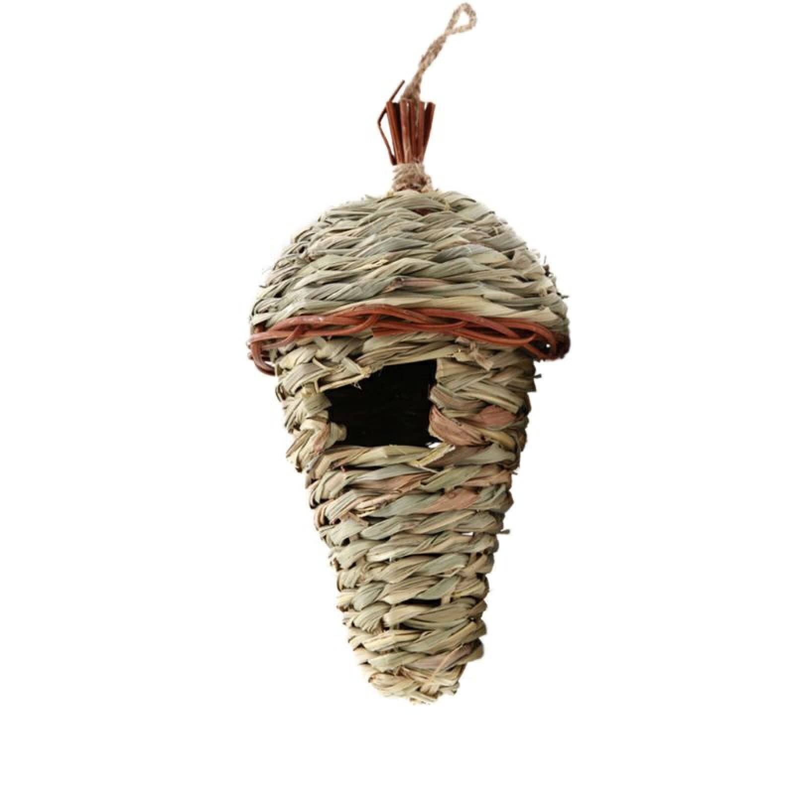Nid d'oiseau, Nid d'oiseau Cage à Oiseaux en Herbe œufs Maison Extérieure Décorative Tissé Suspendu Perroquet Maisons Chambre for Animaux de Compagnie F(H)