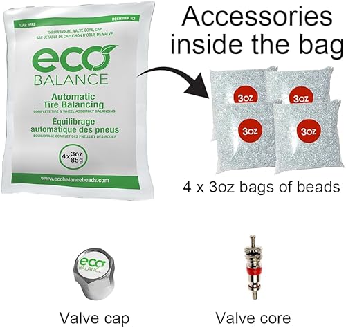 ECO Balance 04-EB4 - Cuentas de equilibrio de neumáticos y ruedas de fuerza centrífuga, vehículos todoterreno, neumáticos de camiones ligeros, (4)