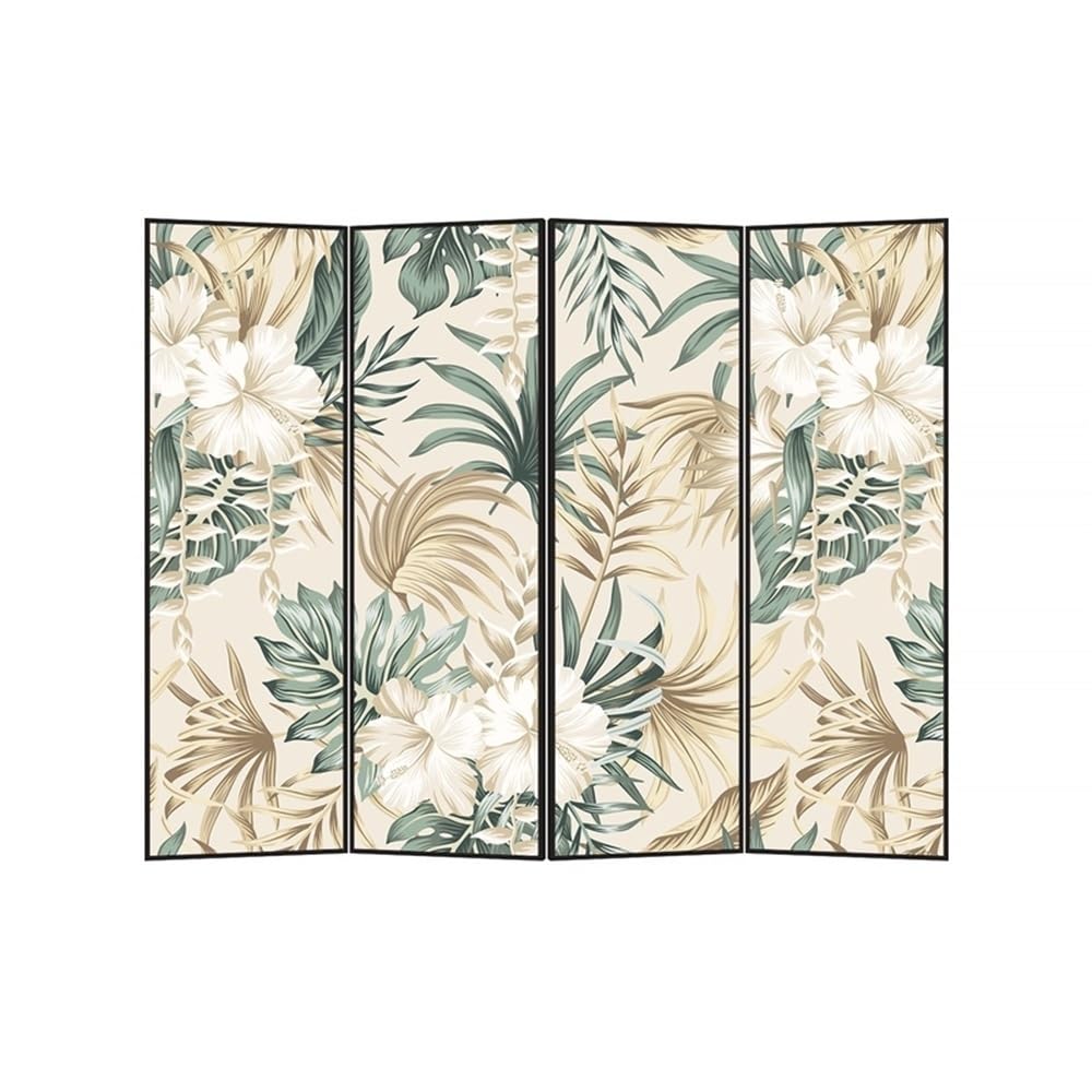 Paravent-Interieur Einfache bodenstehende Trennwand, Hintergrundwand for den Eingang for Wohnzimmer, Faltwand mit Blumenabschirmung for zu Hause