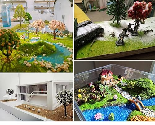 NWFashion 9 Bags Total 300Gram Scenery Basing Material Kit,Stone,Snow,Grass,Moss Stick,River,Desert - Image 4