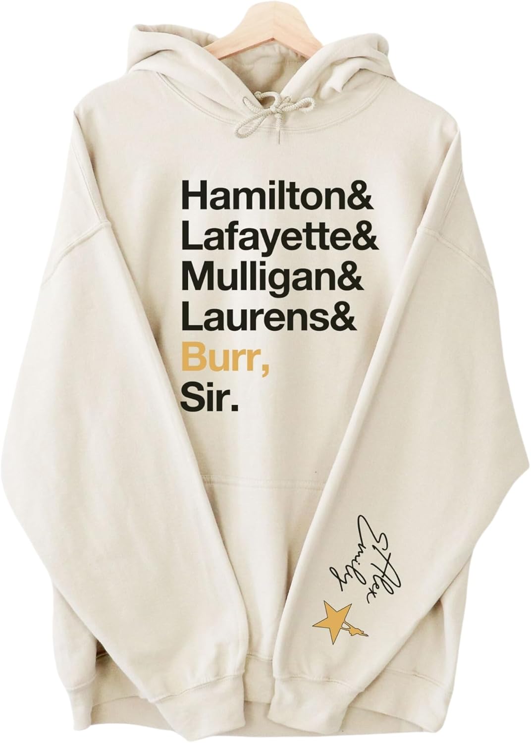 Musicals Hamilton Sweatshirt - Broadway Sweatshirt - Hamilton Drama Sweatshirt - Custom Name on Sleeve Hamilton Sweatshirt - Broadway Theatre Hoodie - Broadway Musical Merch